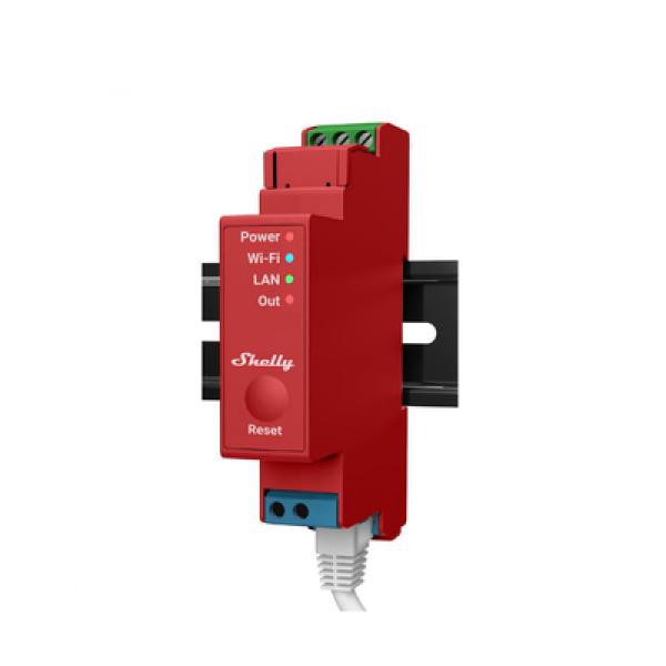 Shelly PRO1PM Rel&eacute; Interruptor WiFi Inteligente 16A con Ethernet Compatible Alexa y Google image number null