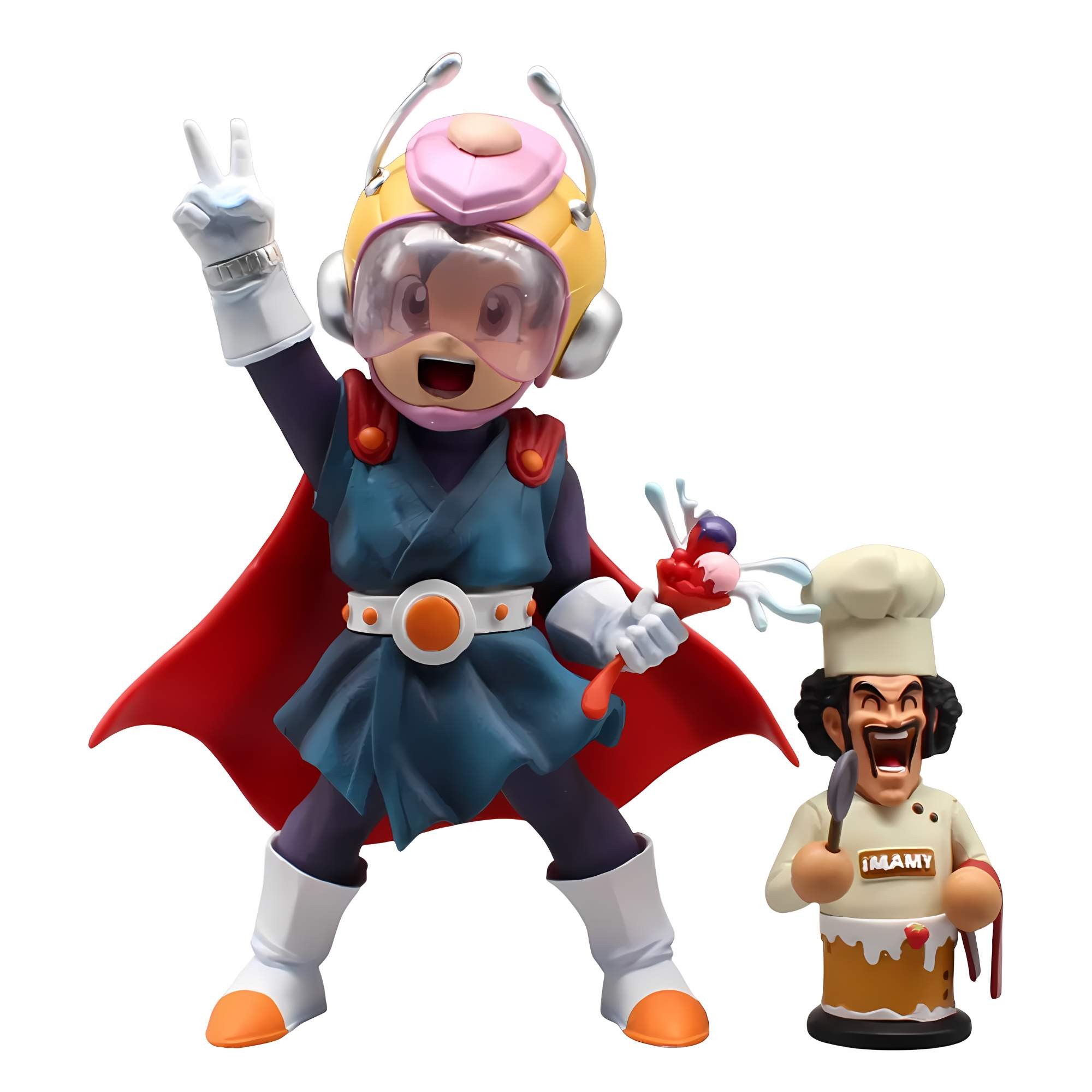 Figura Videl Gran Sayaman 2 Mr Satan Dragon Ball Z 20cm Set de Figuras de Accion Juguete Coleccionable Videl & Mr. Satan Dragon Ball Z image number null