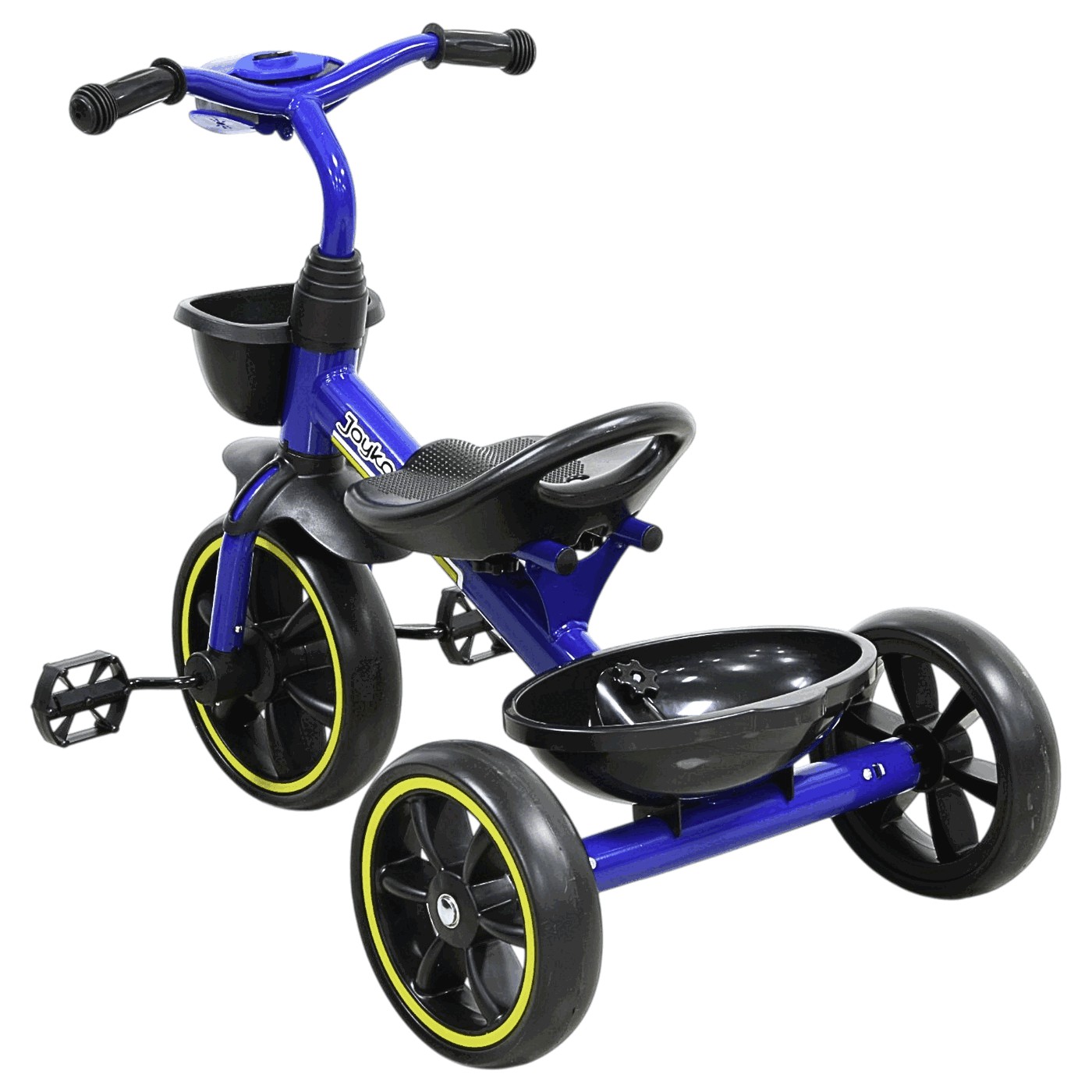Triciclo para Ni&ntilde;os con Luz y Sonido Ruedas EVA Soft Canastas Delantera y Trasera Soporta 25 kg 2+ A&ntilde;os - Azul image number null