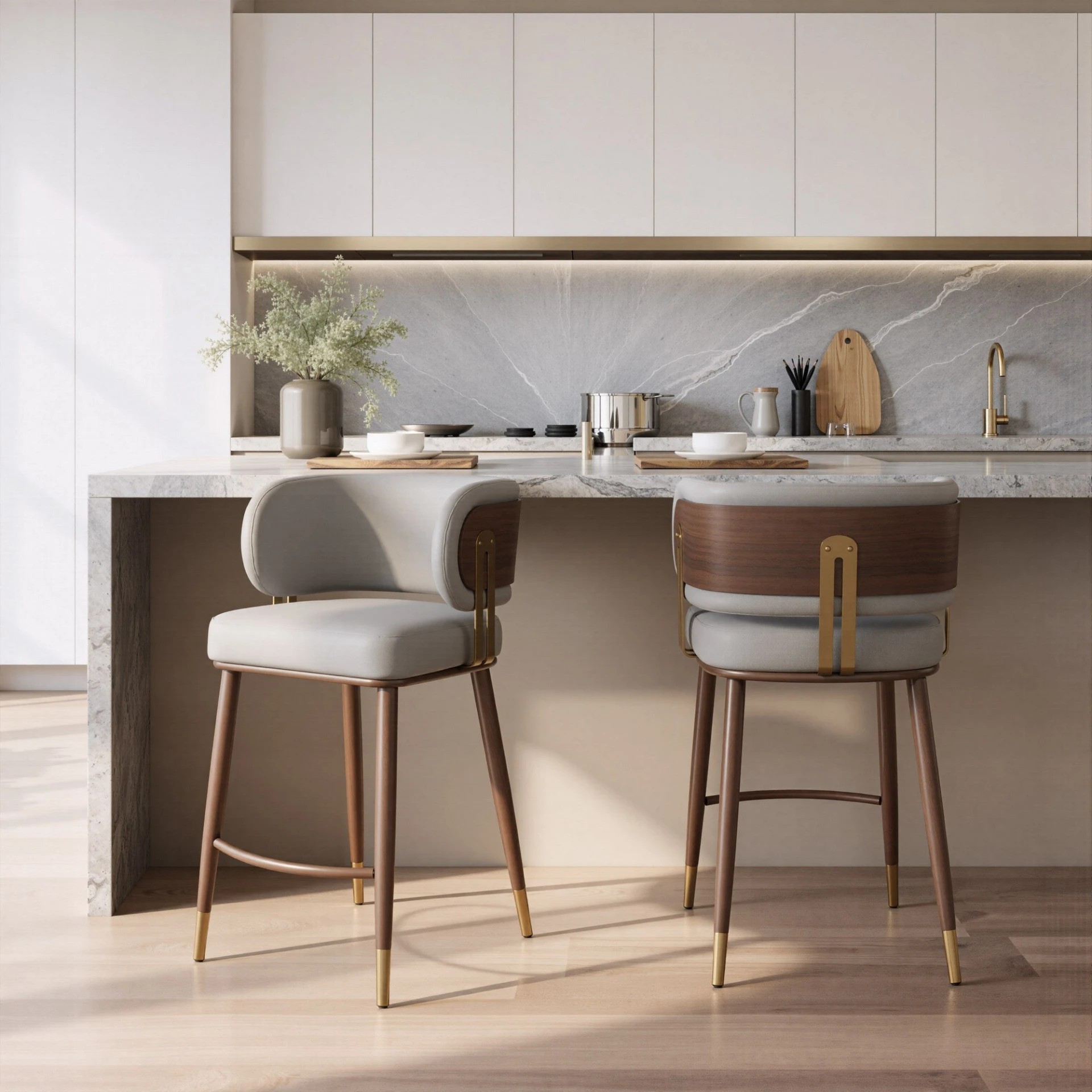 Banco de Barra Brew Beige Kessa image number null