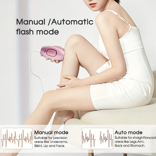 Depiladora Laser, Dispositivo de depilaci&oacute;n l&aacute;ser IPL para Mujeres y Hombres, depiladora el&eacute;ctrica para Bikini, Pierna, Brazo entre otros, indolora, uso dom&eacute;stico image number null