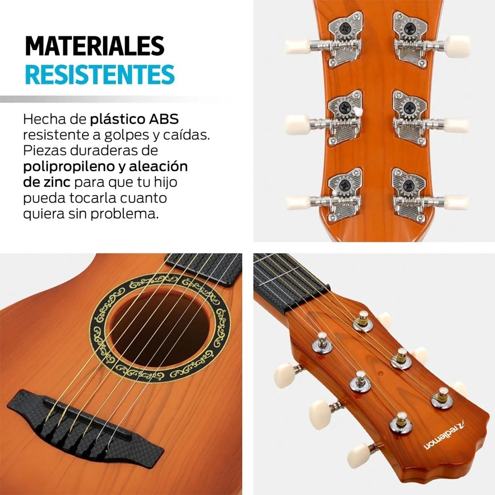 Guitarra Para Ni&ntilde;os De 4 A 12 A&ntilde;os Juguete Regalo Redlemon. image number null