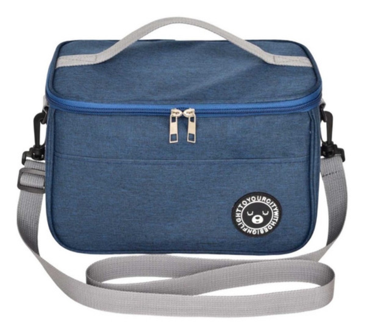 Bolsa Lonchera T&eacute;rmica Para Trabajo Escolares Hombre Y Mujer Azul image number null