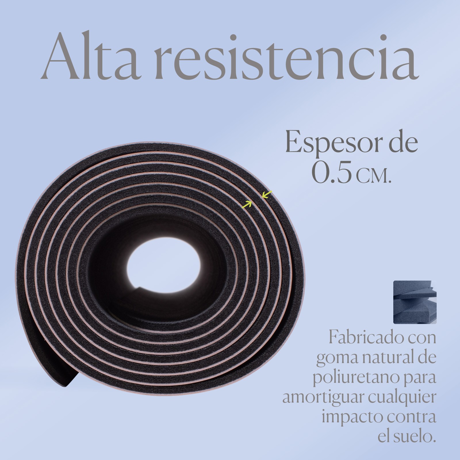 Tapete Yoga Ejercicio Eleva Mat Antiderrapante Goma Natural Color Diamond Pink image number null