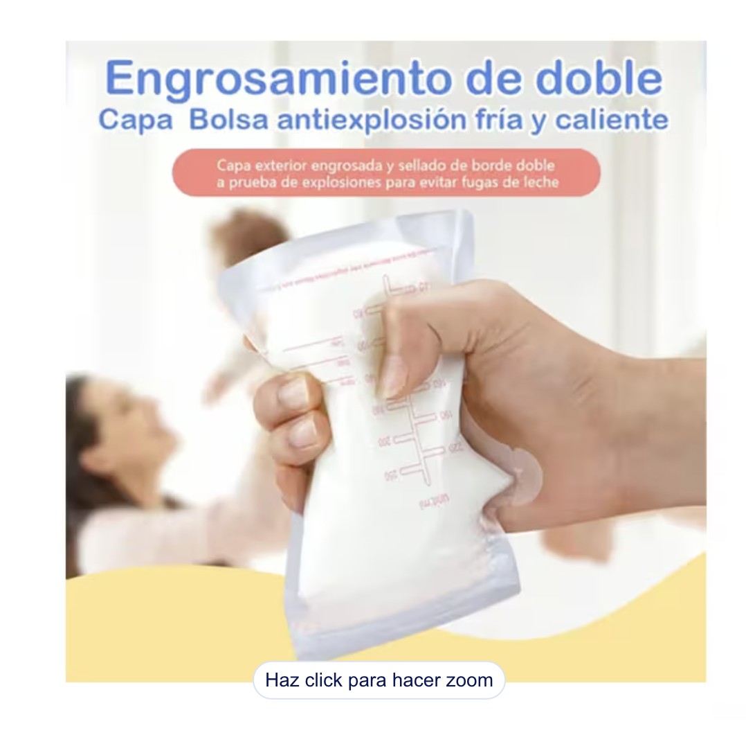 Bolsa De Almacenamiento De Leche Materna 250ml 160 Piezas Modelo Transparente image number null