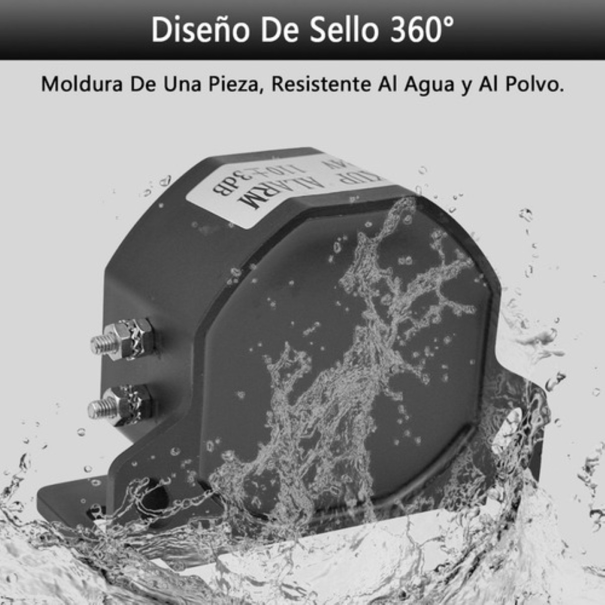 Alarma Reversa Hella Equipo Pesado Uso Rudo Trailer Camion Negro image number null