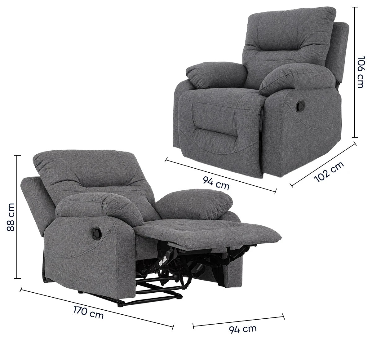 Reposet Electrico Polo Gris Oxford Kessa image number null