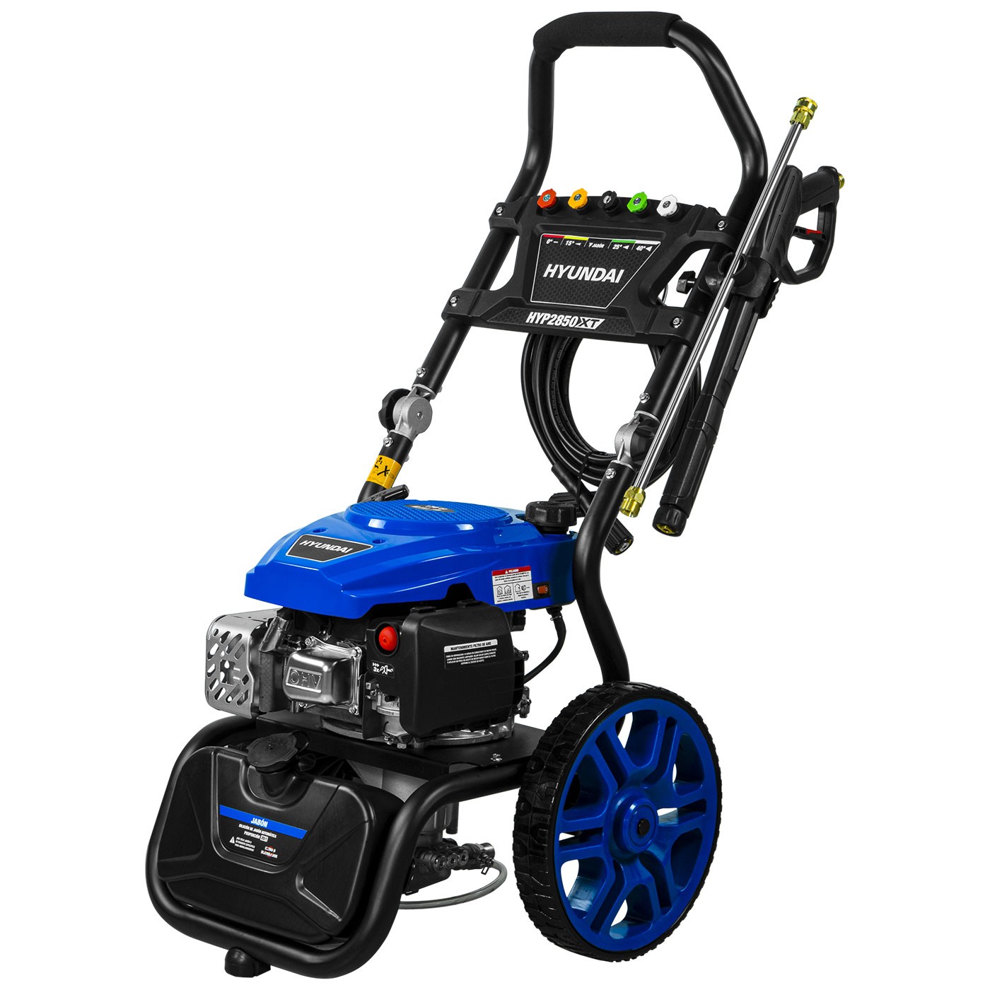 HIDROLAVADORA HYUNDAI AXIAL 4.5 HP 2700 PSI 186 BAR C/BASE ABATIBLE - HYP2850XT image number null