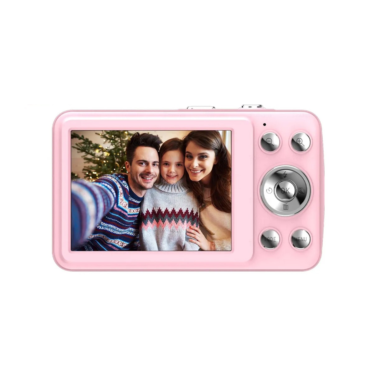C&aacute;mara Digital Para Ni&ntilde;o Fhd 1080p Video Audio Webcam 32gb Color Rosa image number null