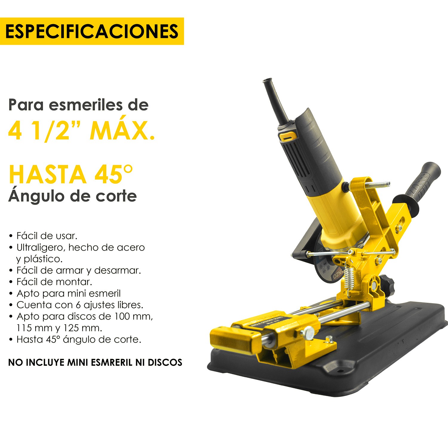 Soporte Amoladora Angular Corte Esmeril Tirante 100 A 125 Gutstark image number null