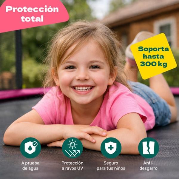 Trampolin Rectangular 10x7ft Brincolin Malla Seguridad Little Monkey image number null