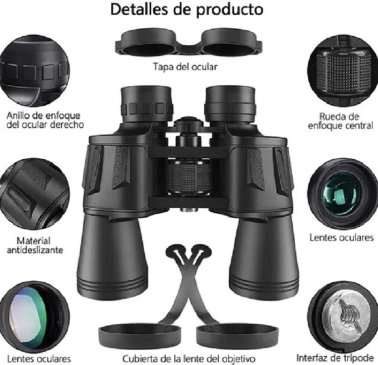 Binoculares Telescopicos Profesionales Visi&oacute;n Nocturna 20x50 image number null