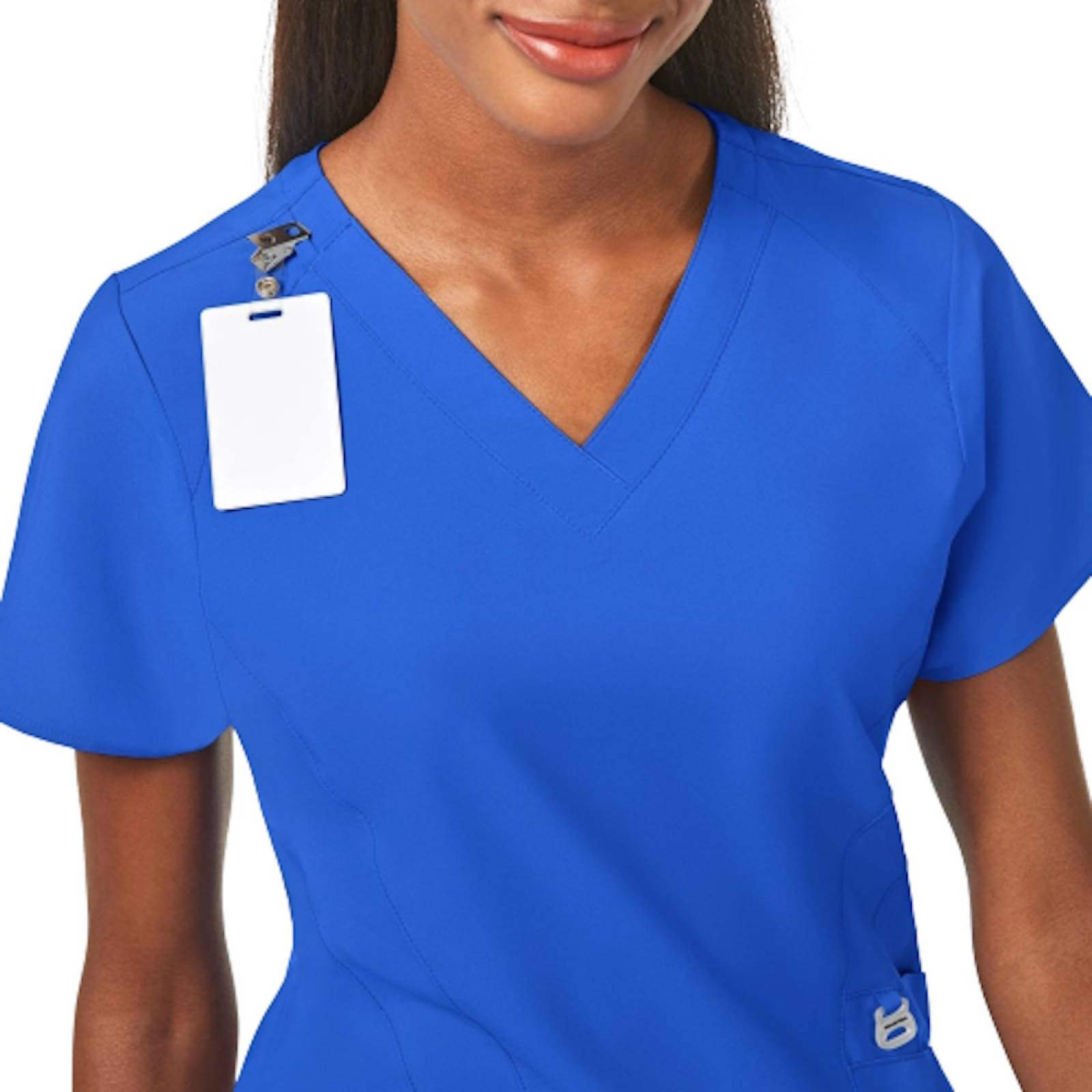 Filipina Cuello V Estilizada P/Mujer Azul Talla 2XS WonderWink image number null