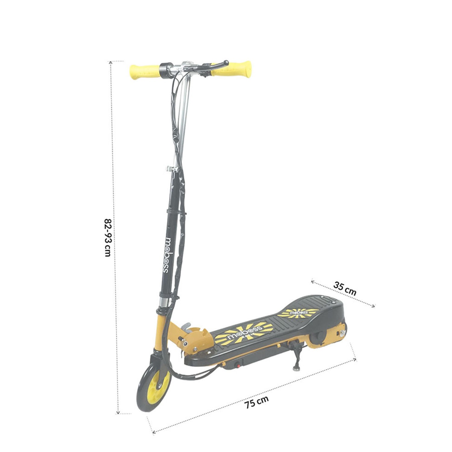 Scooter Electrico Infantil Plegable Moboss CD2 24V Amarillo image number null