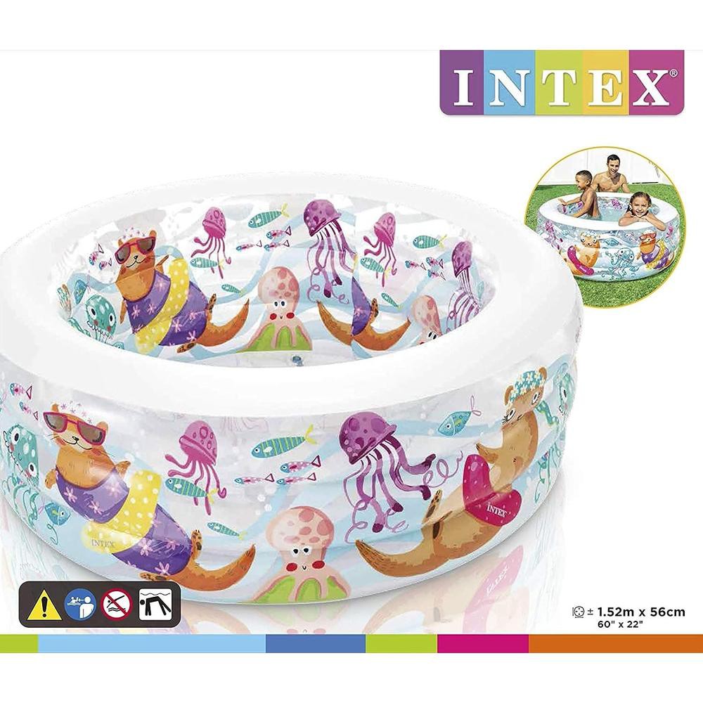 Alberca Acuario Inflable Redonda Para Ni&ntilde;os Intex 58480 image number null