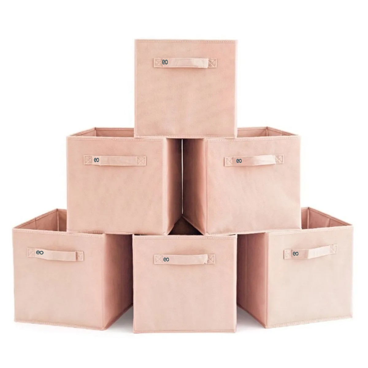 Organizador De Ropa Plegable, Juego De 6 Rosa image number null