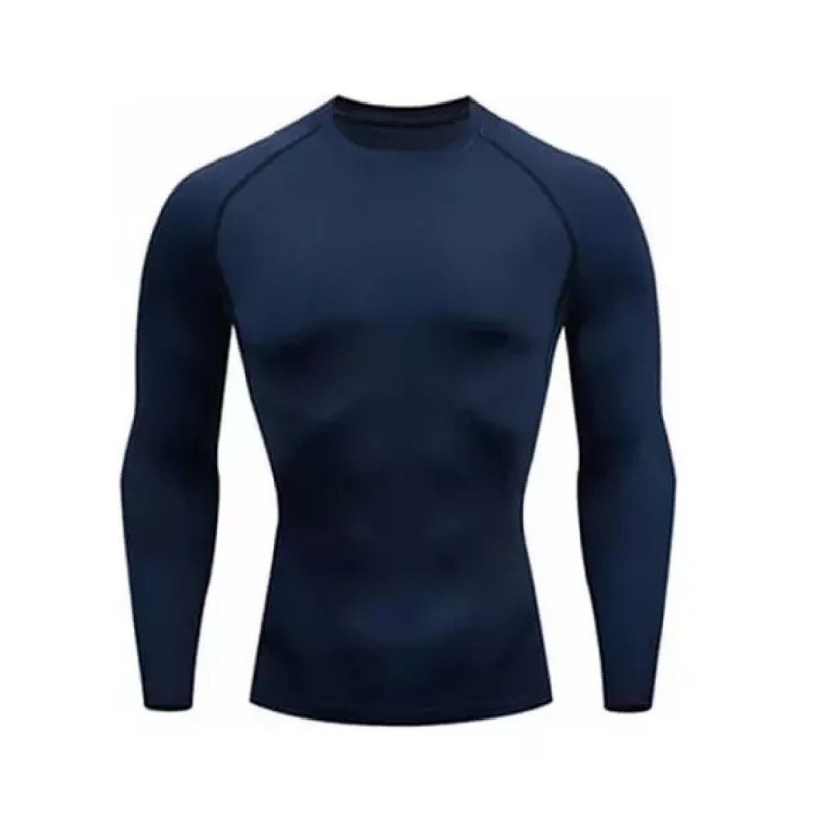 Playera Licra Deportiva Secado R&aacute;pido De Compresi&oacute;n Marino G image number null