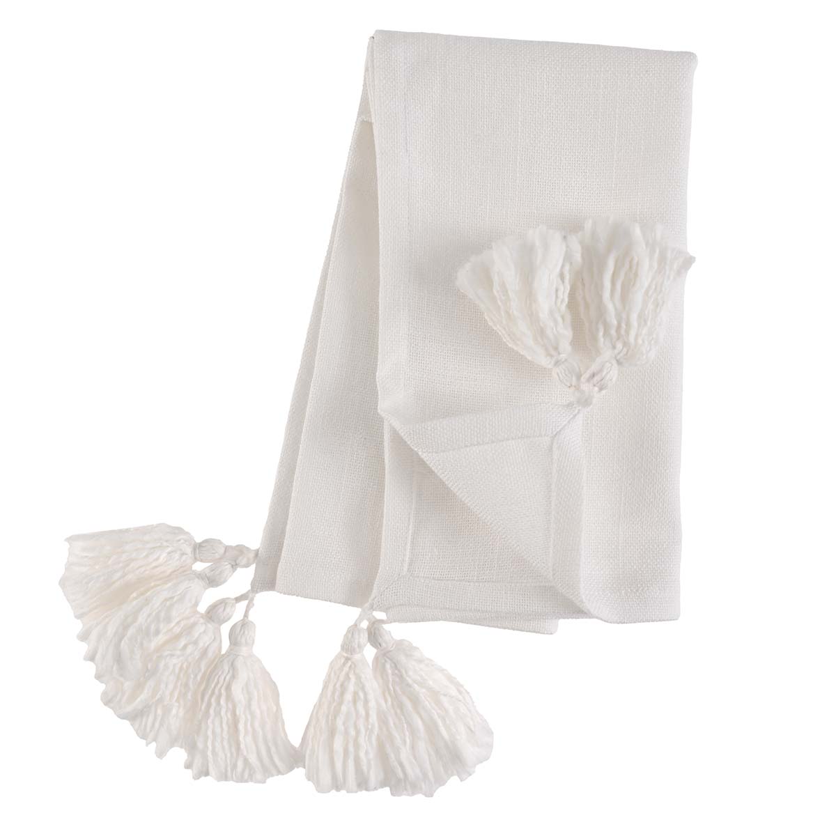 Servilleta Vintage Home Ivory Flecos Pompom image number null