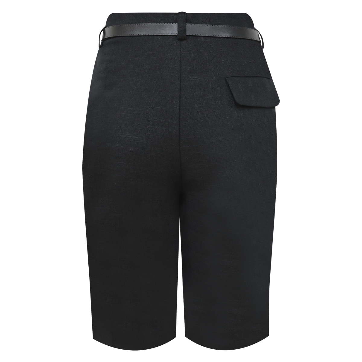 Bermuda negra con cintur&oacute;n para Mujer ELLE image number null