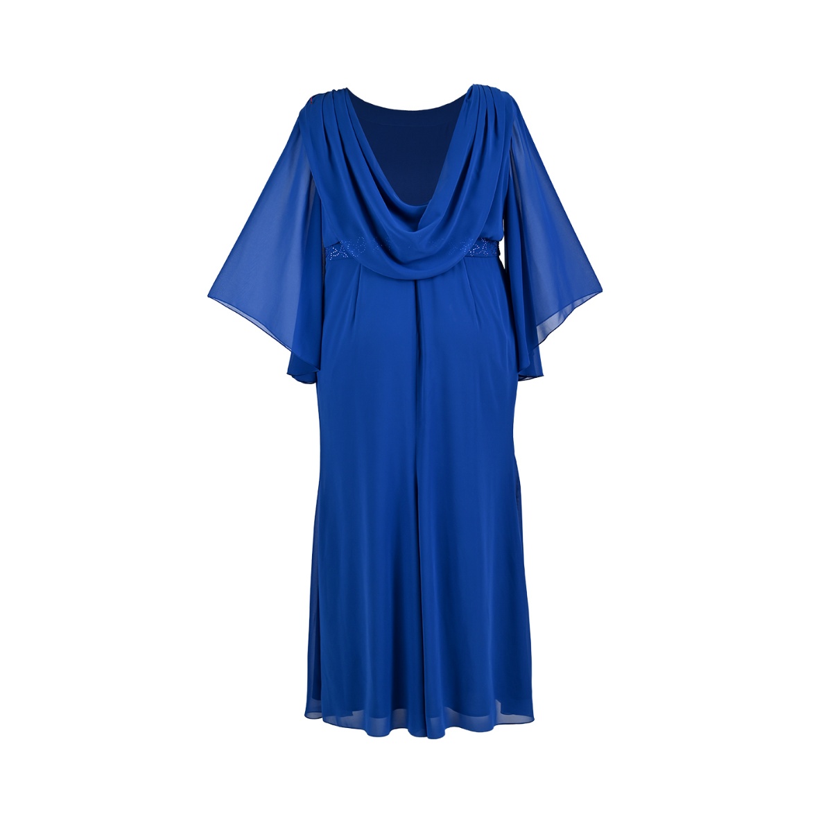 Vestido Con Aplicaci&oacute;n En Cintura Y Cuello Nikki Para Mujer Curvy image number null