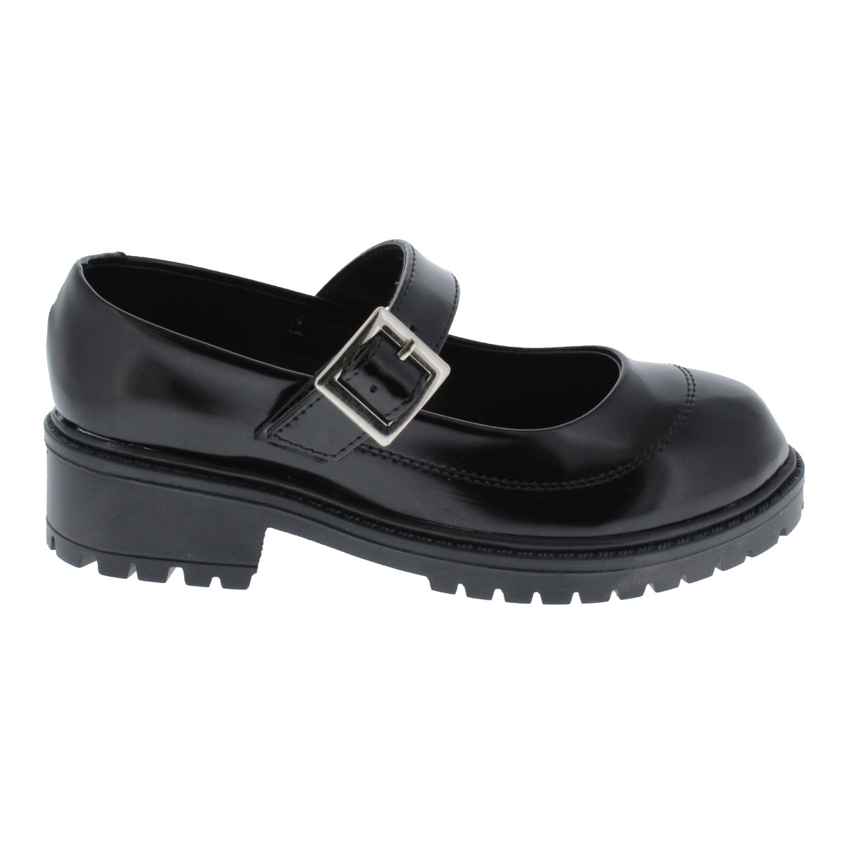 Zapato Escolar Furor Suela Gruesa Ajuste Hebilla para Ni&ntilde;a image number null