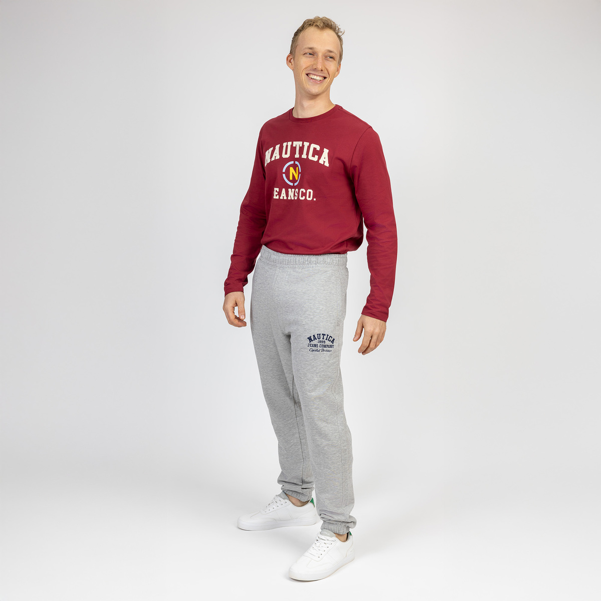 Pants Regular Fit Nautica Gris Claro para Hombre&nbsp;&nbsp;&nbsp;&nbsp;&nbsp;&nbsp; image number null