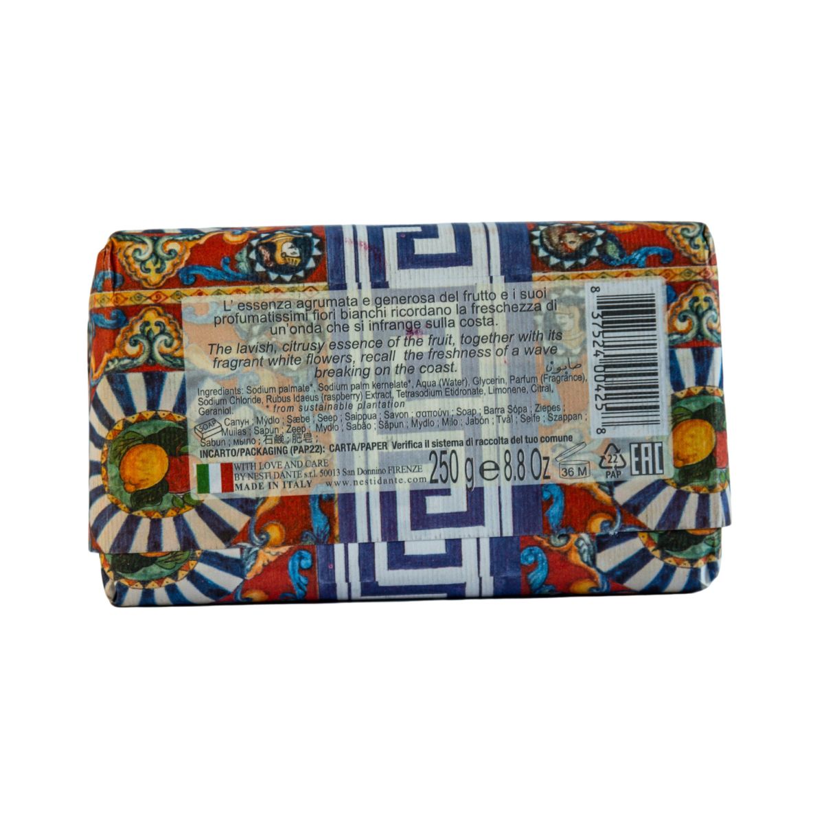 Jab&oacute;n Nesti Dante aroma Hojas de Naranja 250 gr image number null