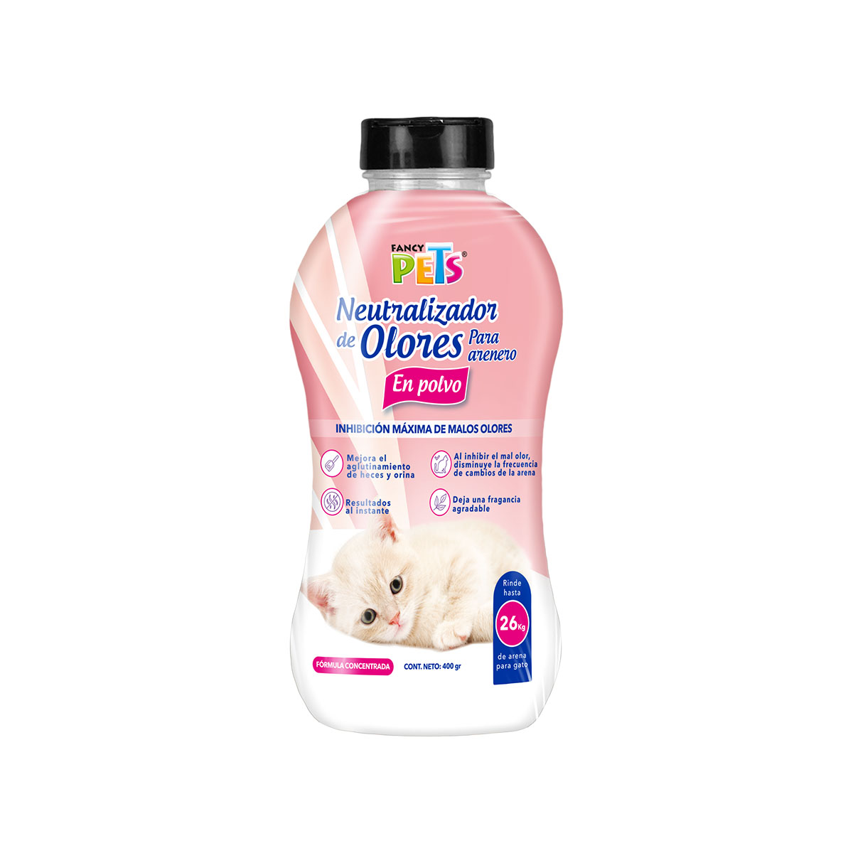 Neutralizador De Olores En Polvo Para Arenero 400 Gr Fancy Pets image number null