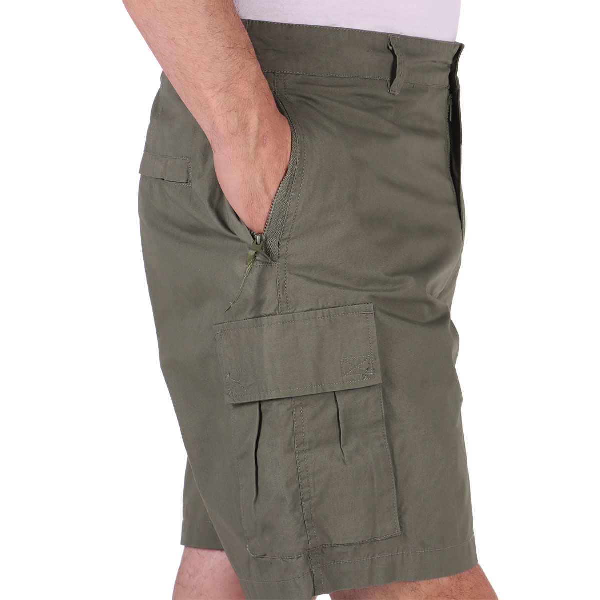 Bermuda Cargo Verde Militar Fukka para Hombre image number null