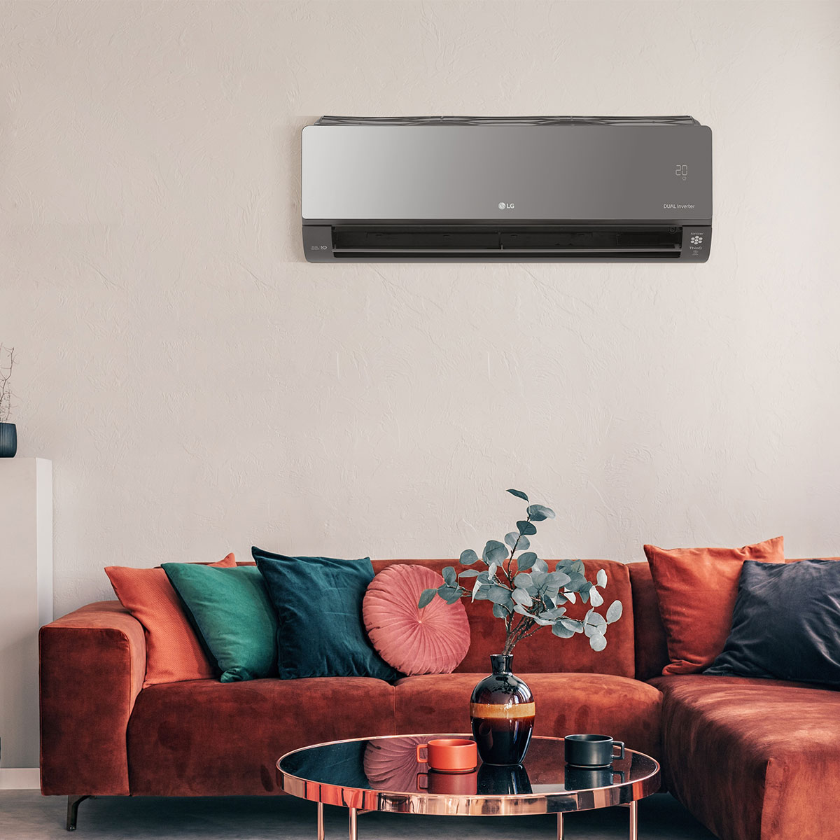 Aire Acondicionado LG ARTCOOL Inverter 1 Tonelada Fr&iacute;o y Calor 220V-VR122HD image number null