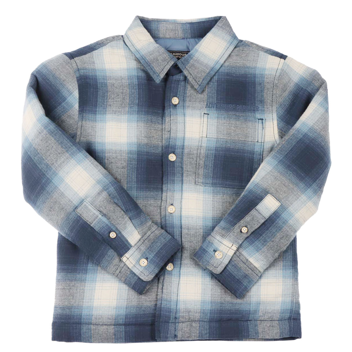Sobrecamisa Cuadros Tonos Tierra de Algod&oacute;n Jeanious Ni&ntilde;o image number null