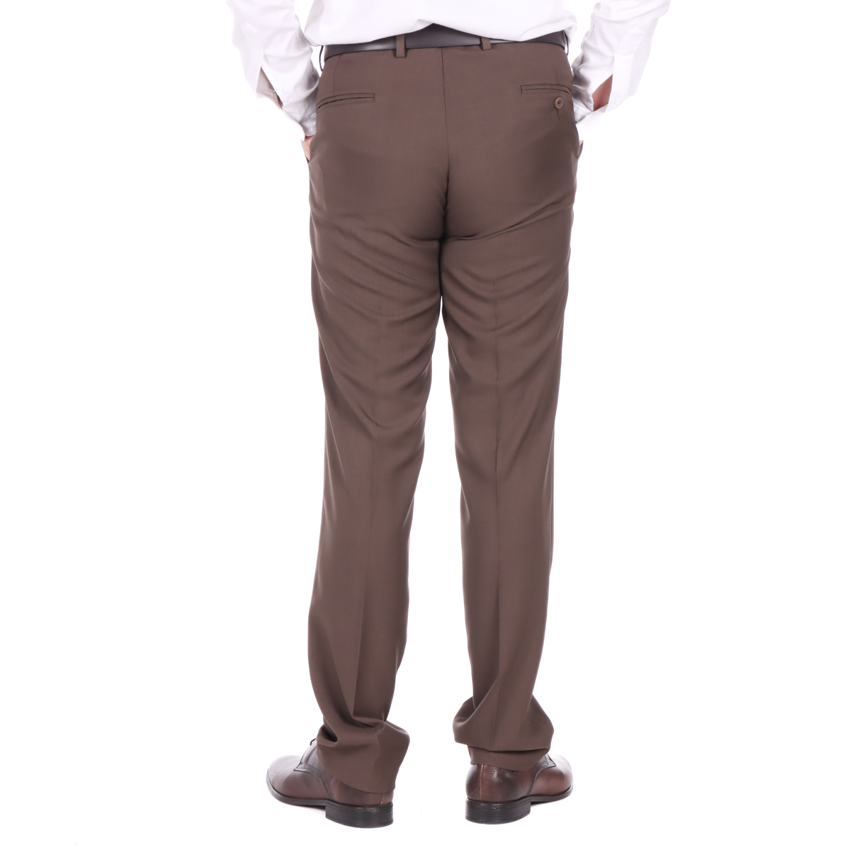 Pantal&oacute;n de Vestir Carlo Corinto Hombre Regular Fit Caf&eacute; image number null