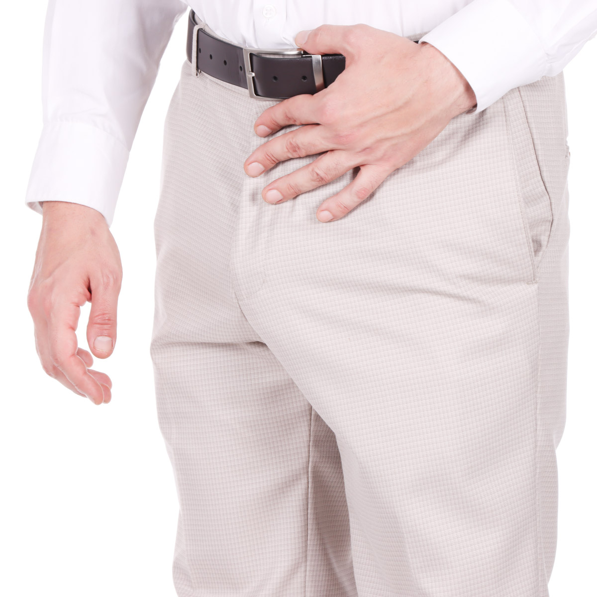 Pantal&oacute;n John Henry Hombre Sin Pinzas Caf&eacute; Claro image number null