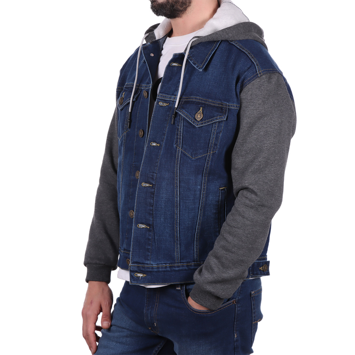 Chamarra Denim con Capucha Royal Polo Club para Hombre image number null