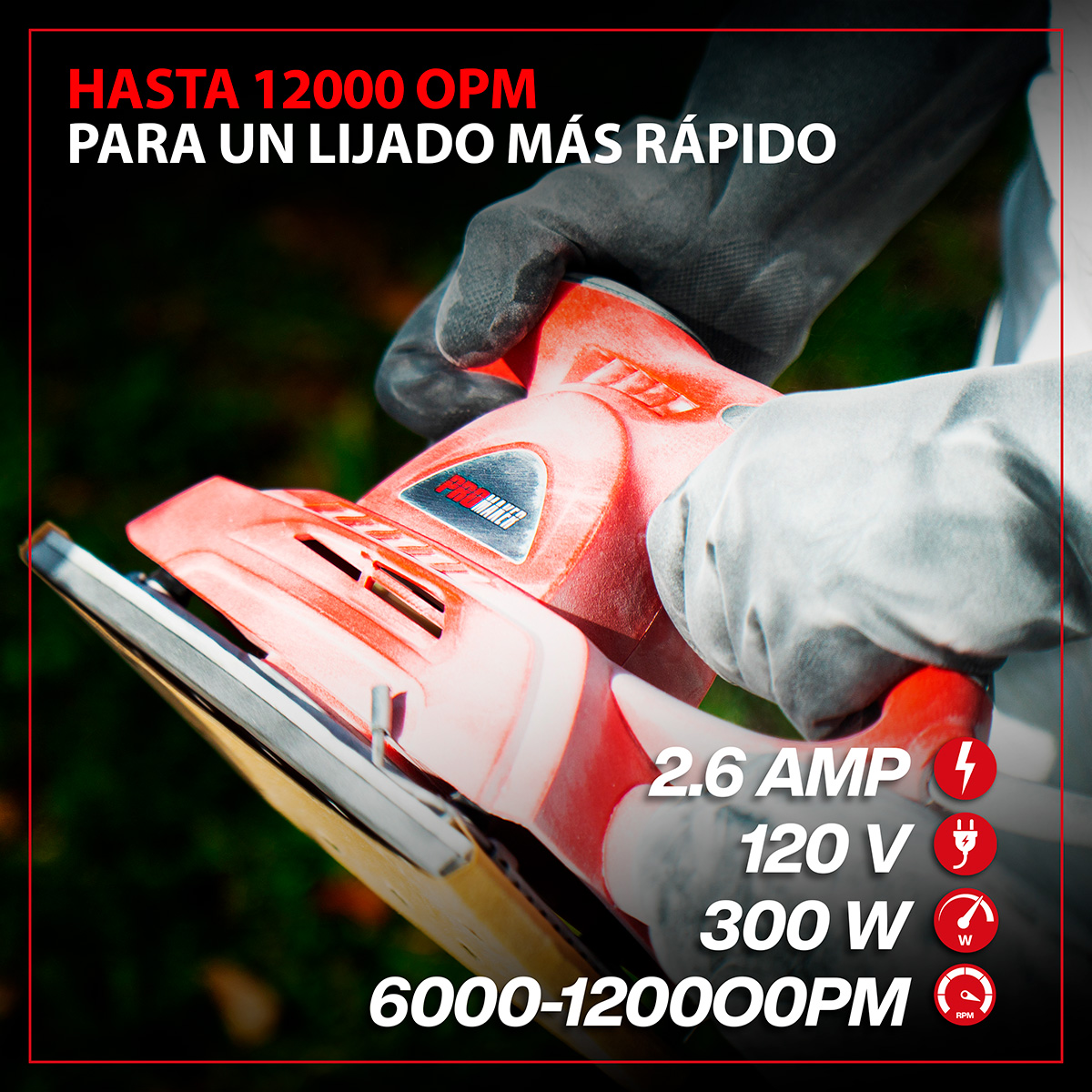 Lijadora De Palma 1/2" Pliego PROMAKER image number null