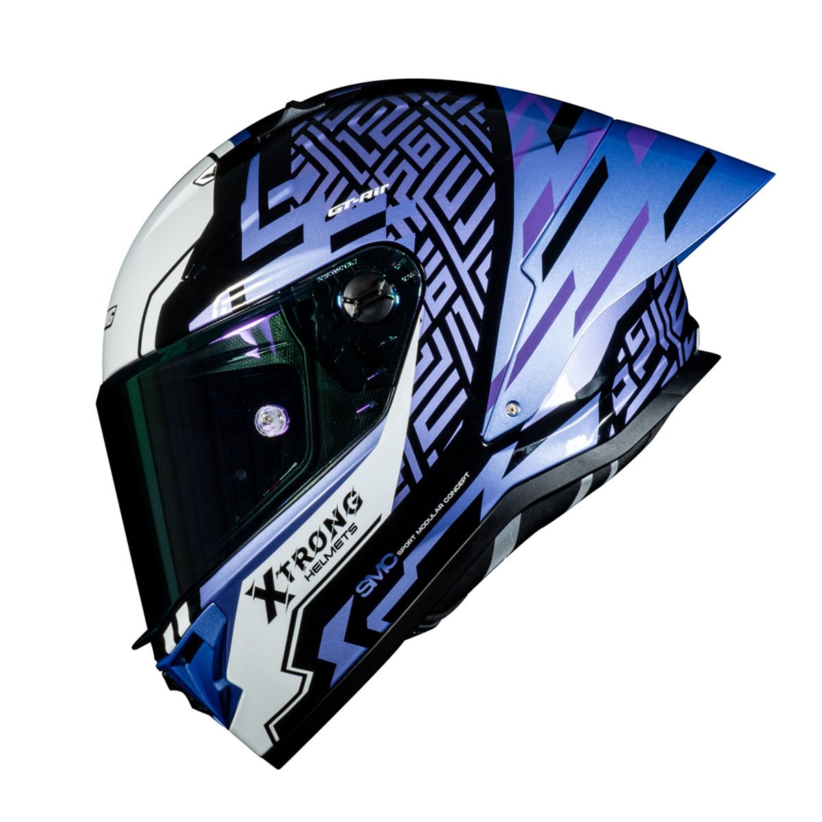 CASCO INTEGRAL XTR-352 R1 STRIKER MORADO BRILLO image number null