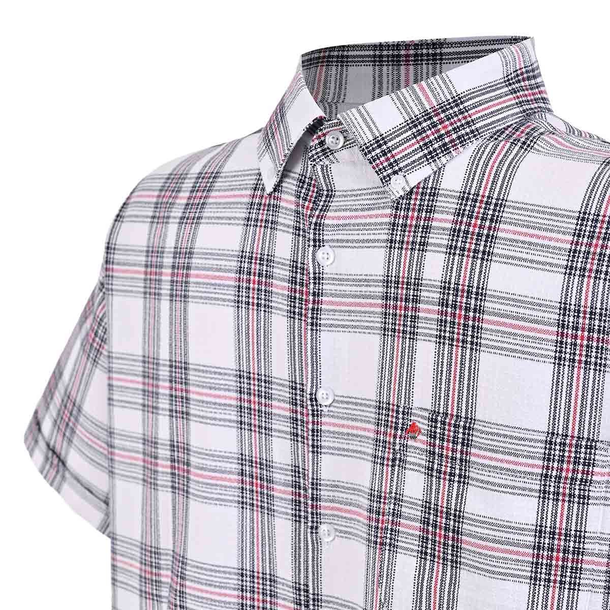 Guayabera a Cuadros Michel Blanc Manga Larga para Hombre Plus image number null