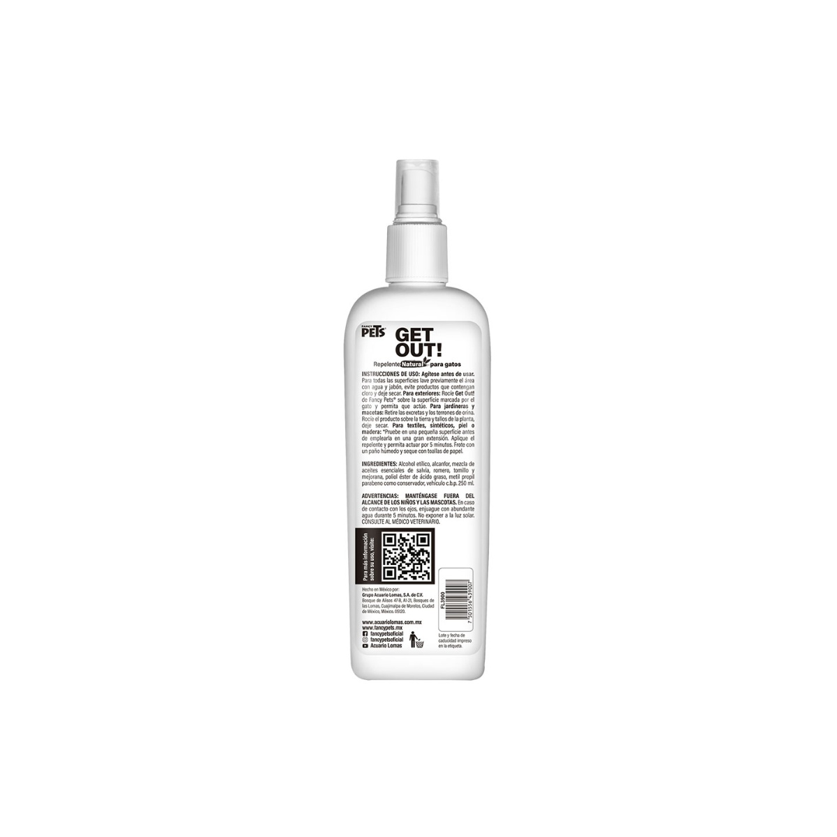 Repelente Natural Para Gatos 250 Ml Fancy Pets image number null