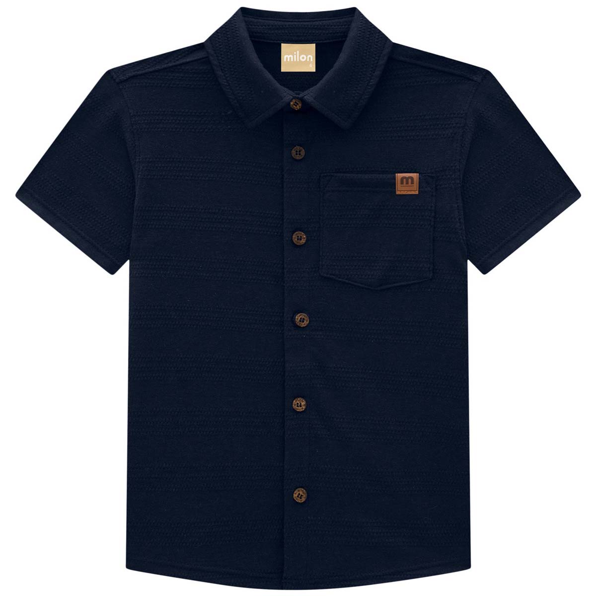 Camisa Lisa Manga Corta Milon para Beb&eacute; Ni&ntilde;o image number null