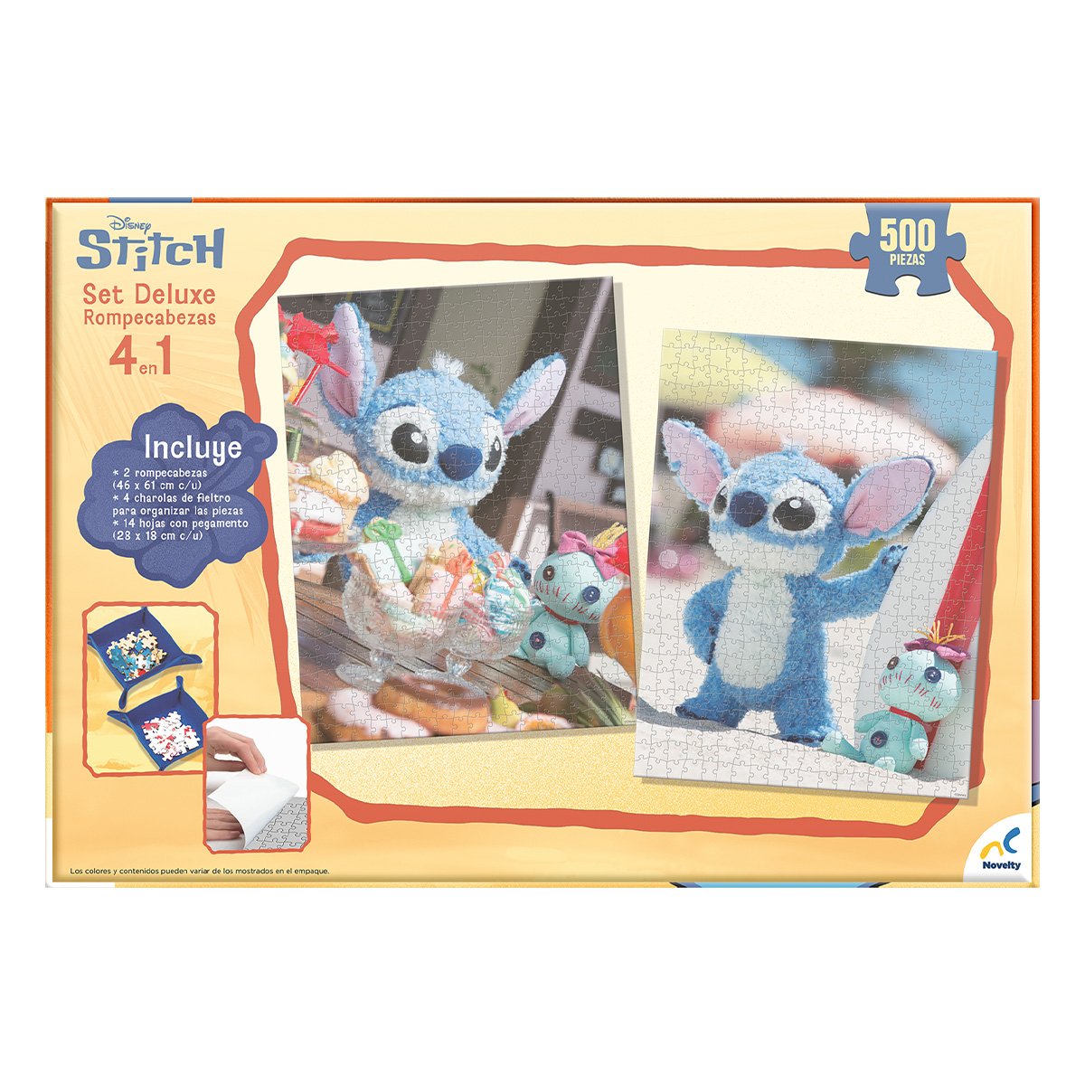 SET DE ROMPECABEZAS 4 EN 1 STITCH image number null