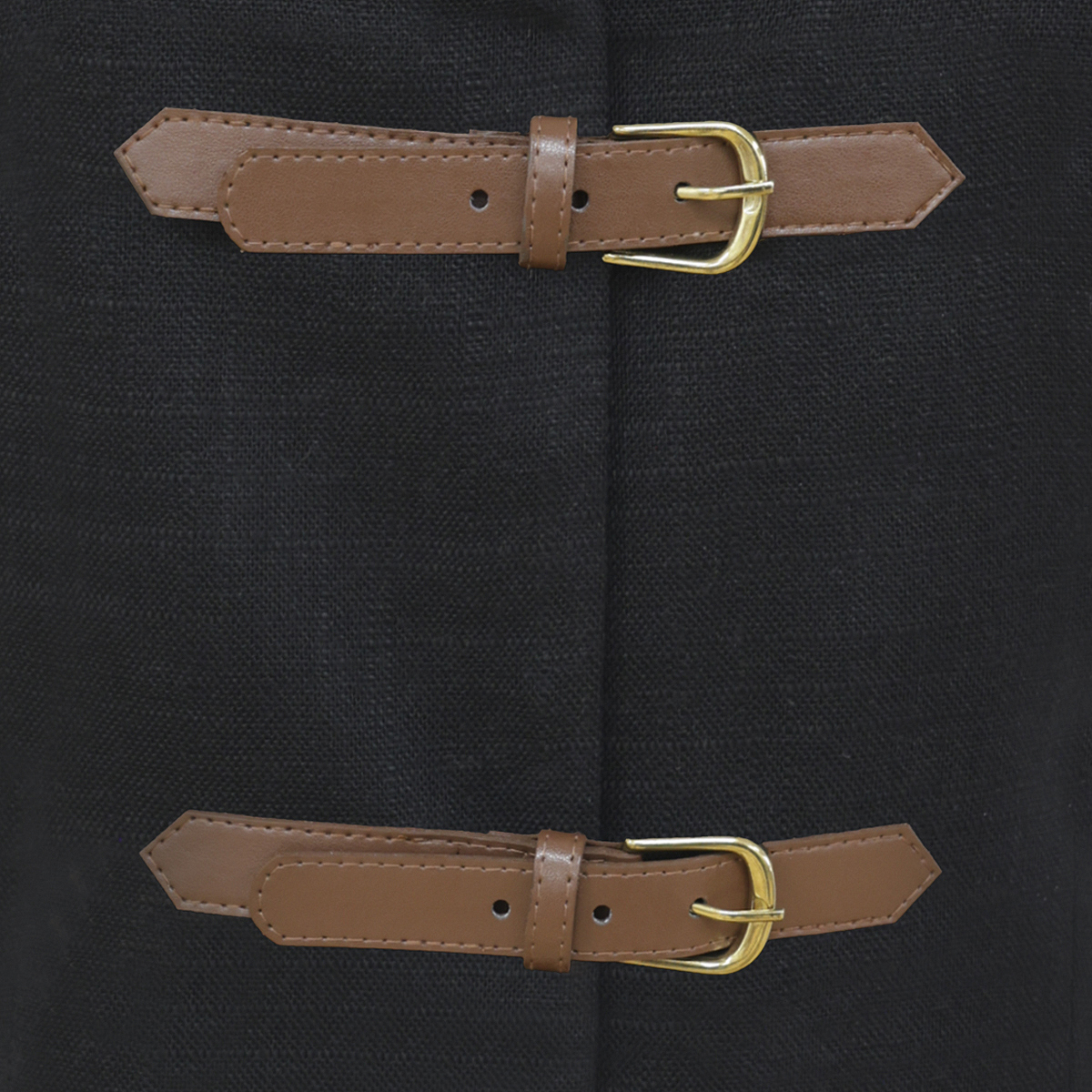 Chaleco color negro con hebillas para Mujer ELLE image number null