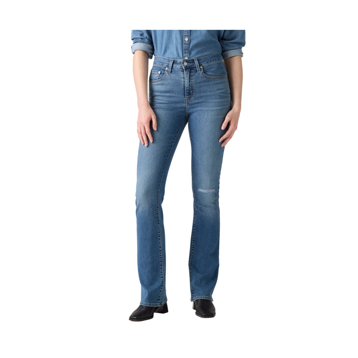 Levi&rsquo;s&reg; 725&reg; Jeans High-Rise Bootcut para Mujer Junior image number null