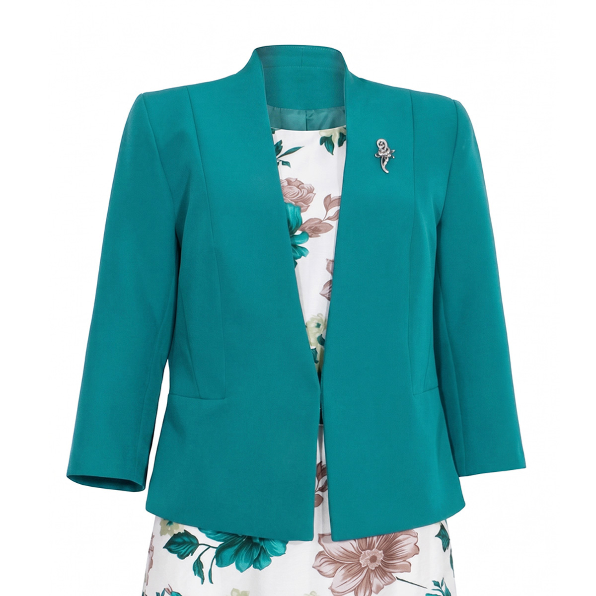 Conjunto Dos Piezas Saco Liso Y Vestido Para Mujer image number null