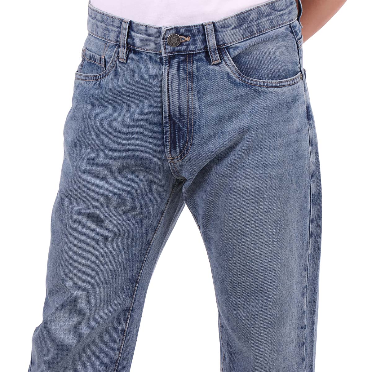 Jeans Regular Fit Deslavado Casual OVS para Hombre image number null