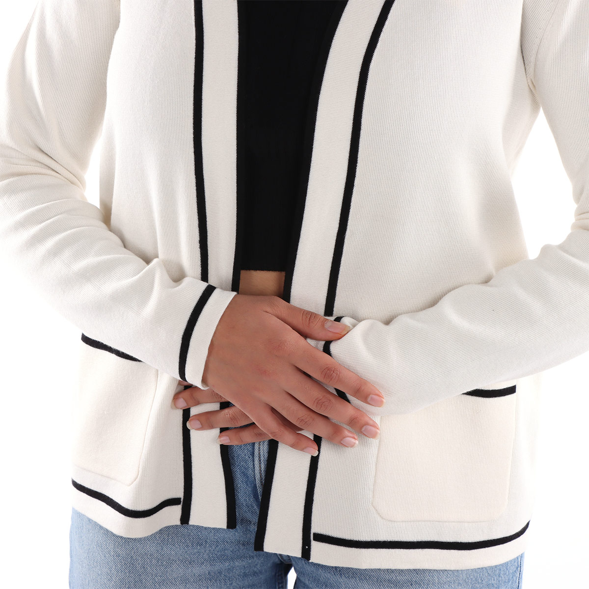 Ensamble Blanco con Detalle de Color Contraste Life Styler para Mujer image number null