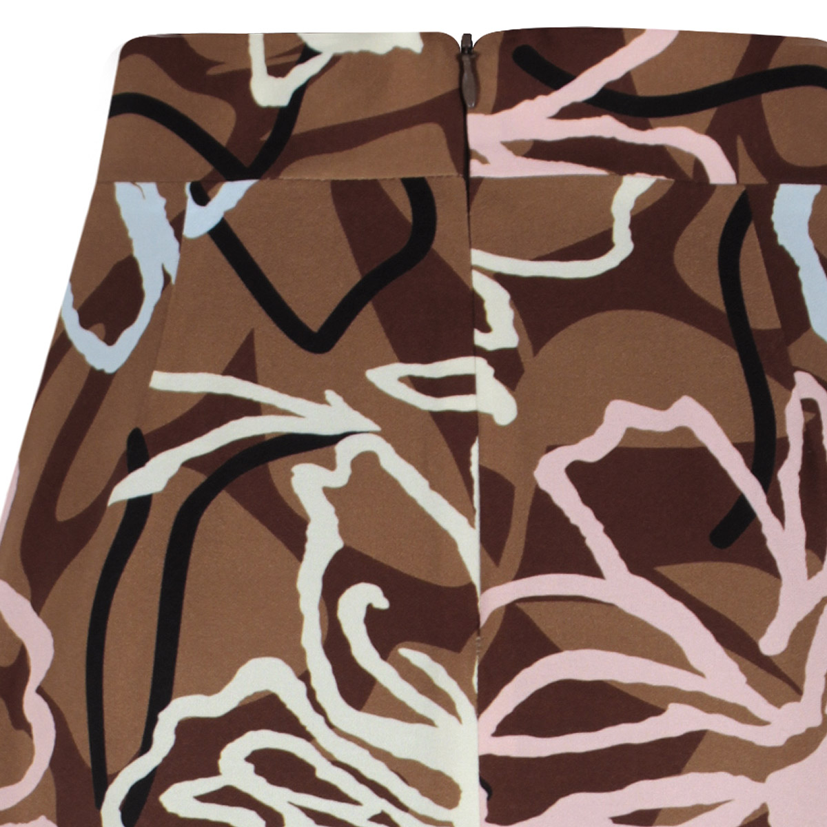 Falda L&iacute;nea A Estampado Pinceladas Florales Basel Para Mujer image number null