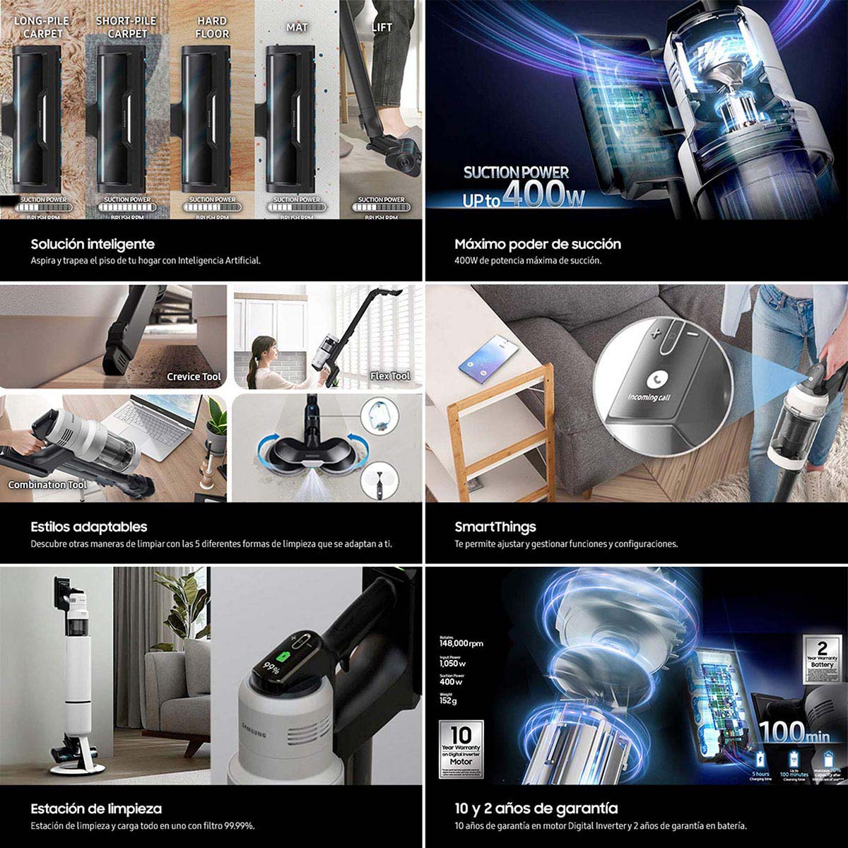 Aspiradora Samsung Bespoke Jet Ai Ultra Stick image number null