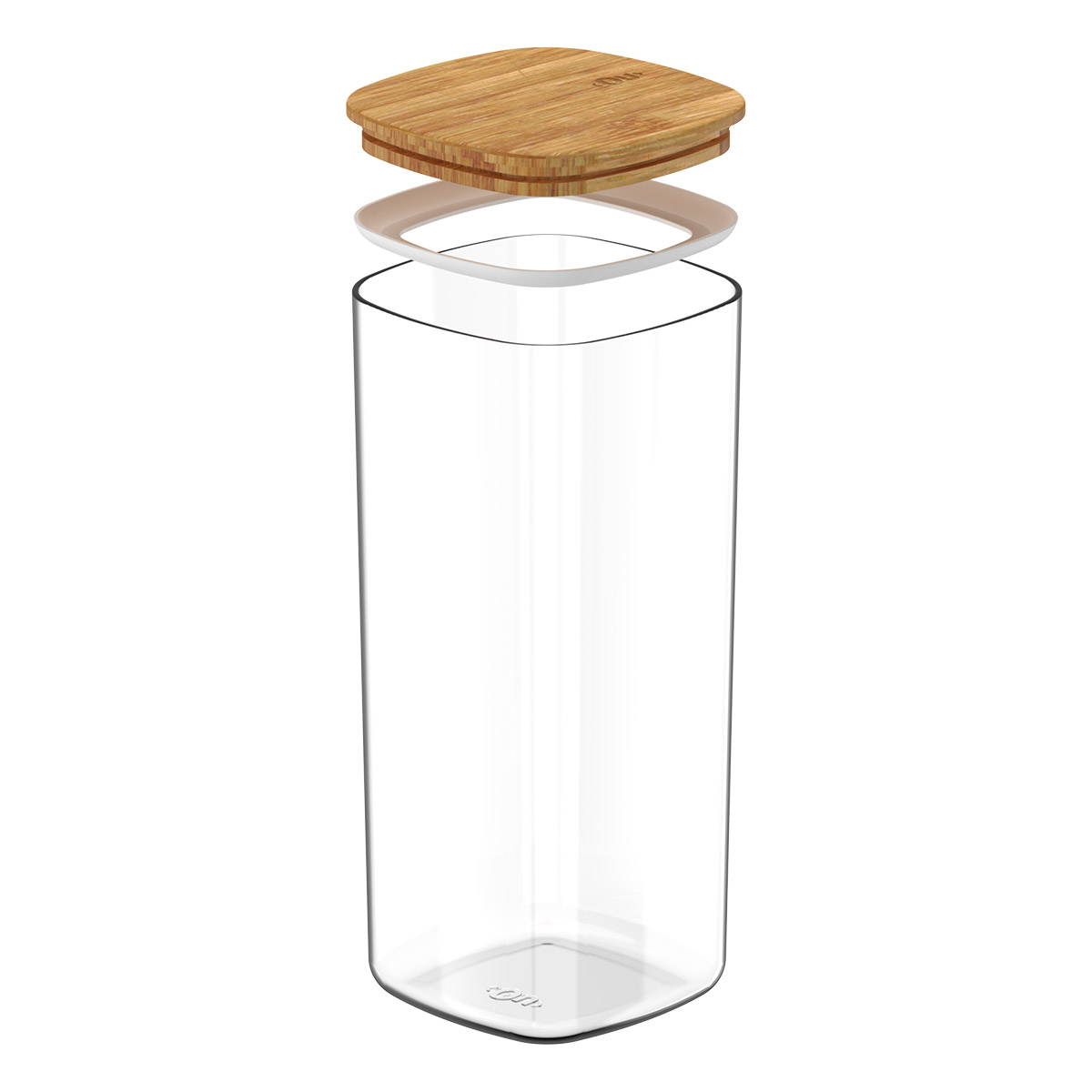 Contenedor Herm&eacute;tico con Tapa Bamb&uacute; 1.5 Lt image number null