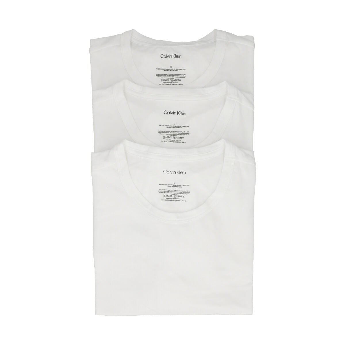 3 Pack Playeras Calvin Klein Cuello Redondo para Hombre image number null
