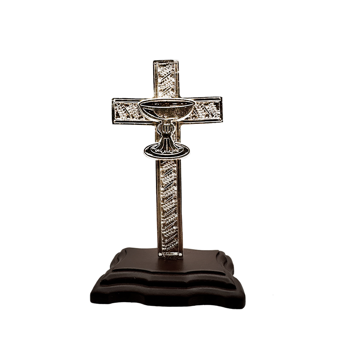 Cruz De C&aacute;liz Plata Con Base Jorvina image number null